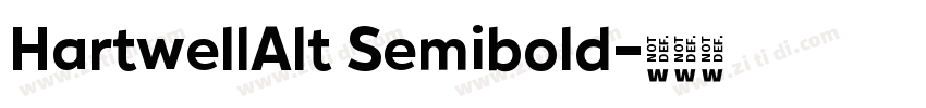 HartwellAlt Semibold字体转换